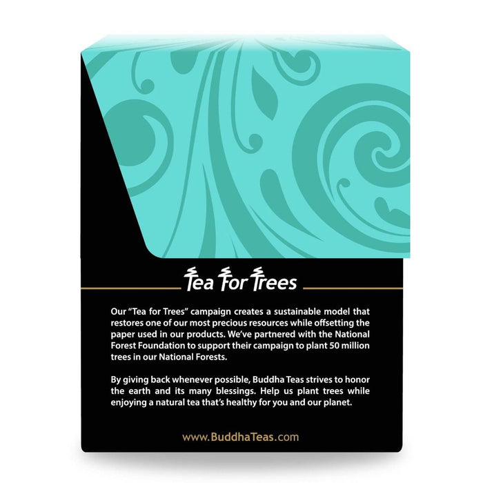Budda Teas Organic Calm Buddha Blend 18 tea bags, box, Wicked NRG