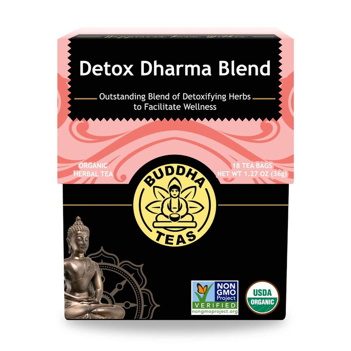 Budda Teas Organic Detox Dharma Blend Tea 18 tea bags, Wicked NRG