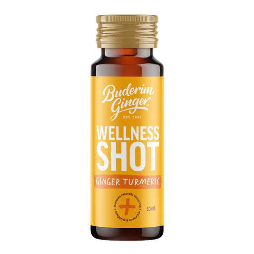 Buderim Ginger & Turmeric Wellness Shot 50ml Wicked NRG
