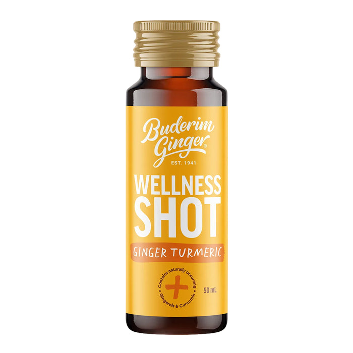 Buderim Ginger & Turmeric Wellness Shot 50ml Wicked NRG