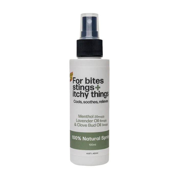 Bug-Grrr Off For bites stings + itchy things 100% Natural Spray 100ml Wicked NRG
