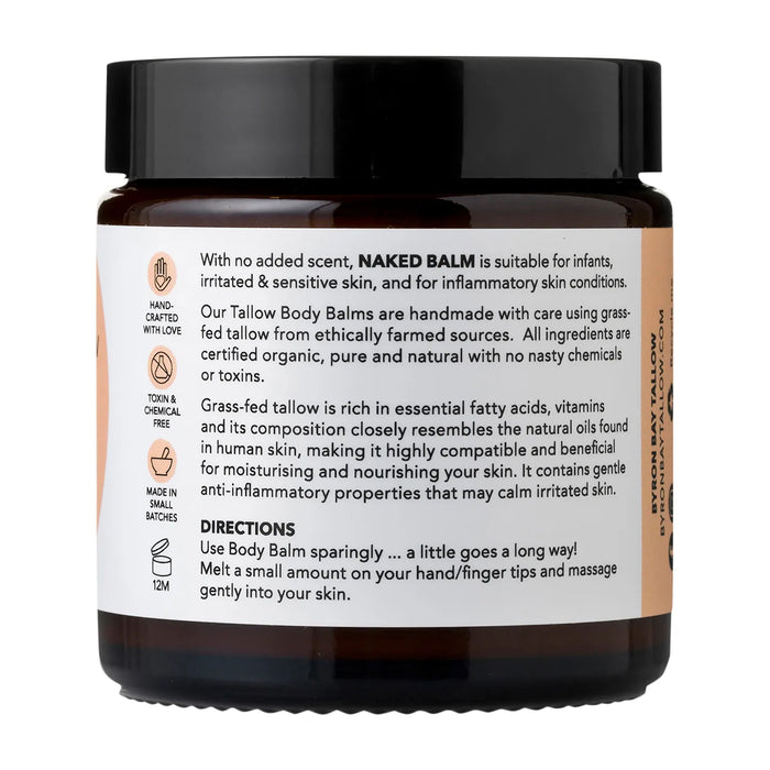 Byron Bay Tallow Organic Body Naked Balm 100ml Wicked NRG