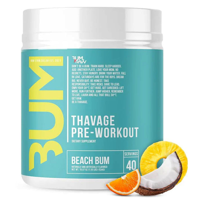 CBUM Thavage Pre-Workout Beach Bum 18.13 oz 514 Grams 40 Serves Wicked NRG