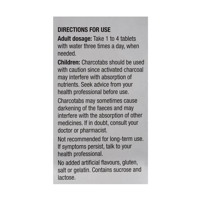CHARCOTABS TAB 250MG PACK 60 Tablets ab Wicked NRG