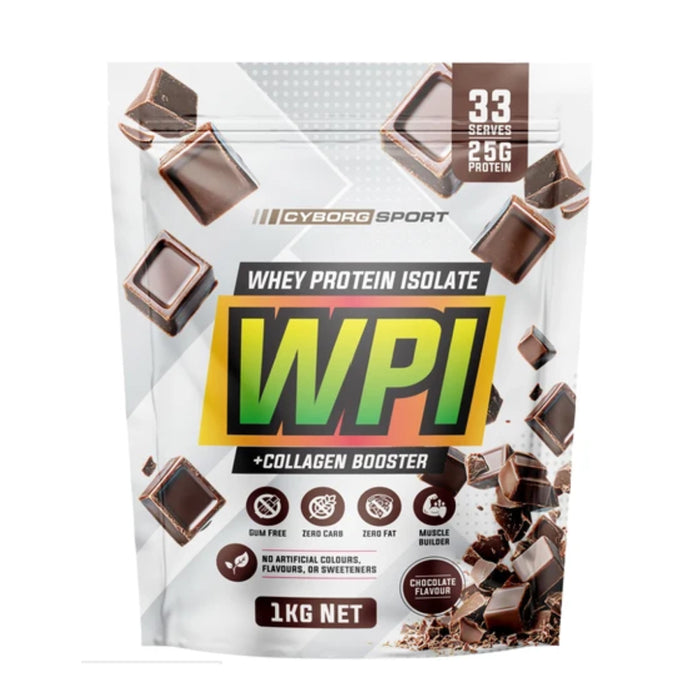 CYBORG Sport Grass-Fed WPI Chocolate Shake 1kg Wicked NRG