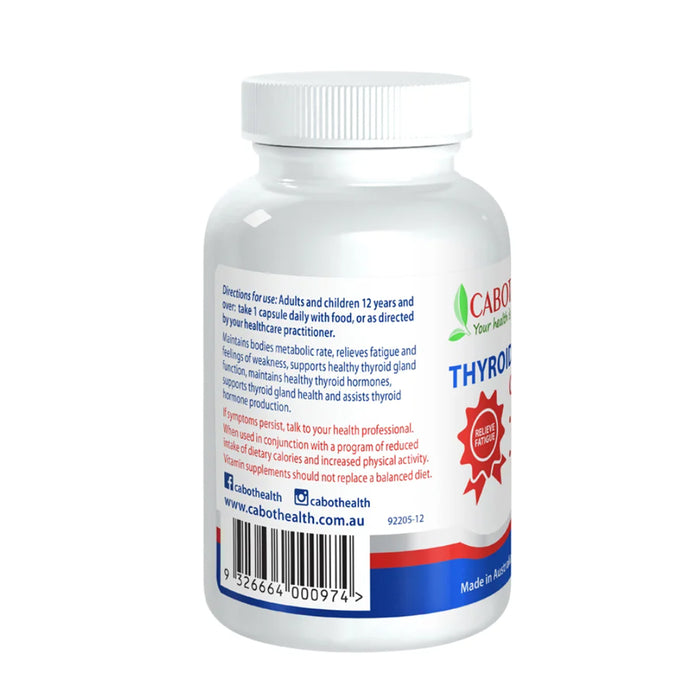 Cabot Health Thyroid Health 60 capsules Benefits Wicked NRG