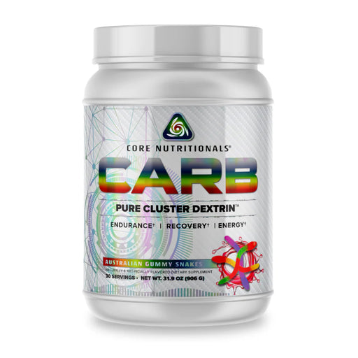 Core Nutritional Carb  Australian Gummy Snake 30 Serves Wicked NRG