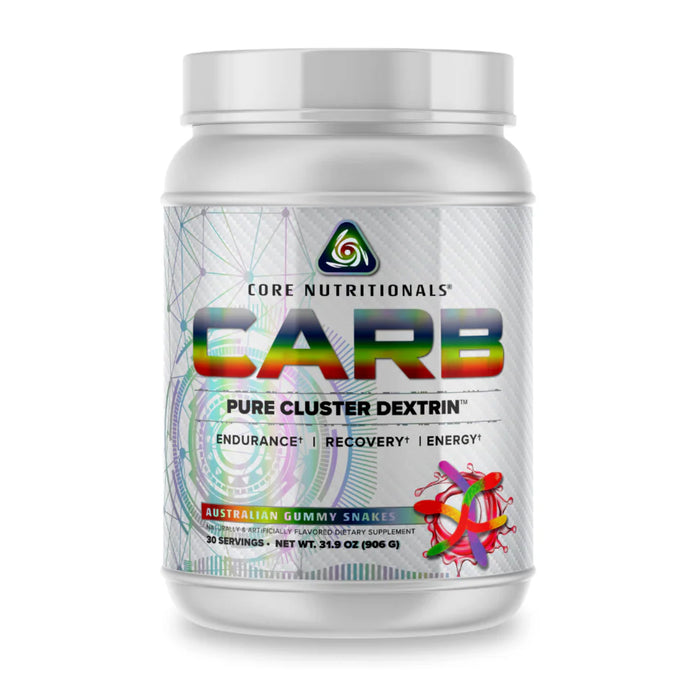 Core Nutritional Carb  Australian Gummy Snake 30 Serves Wicked NRG