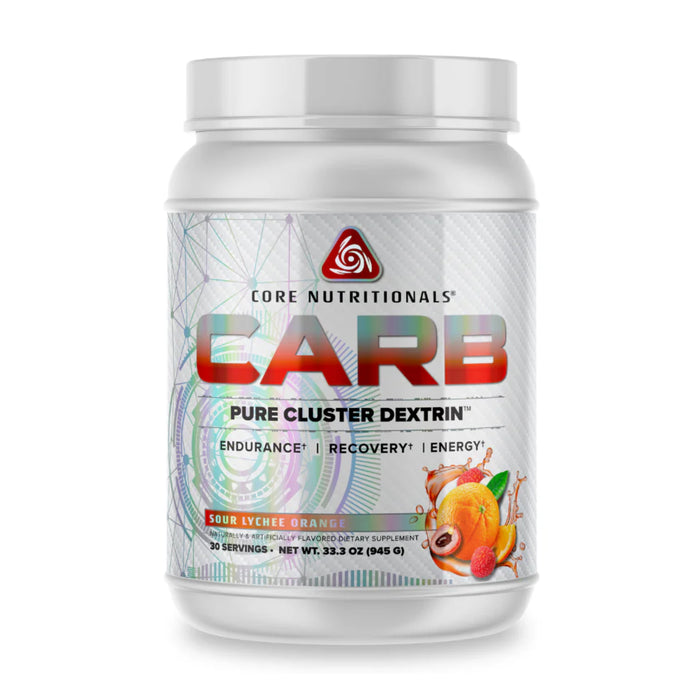Core Nutritional Carb Sour Lychee Orange 30 Serves Wicked NRG
