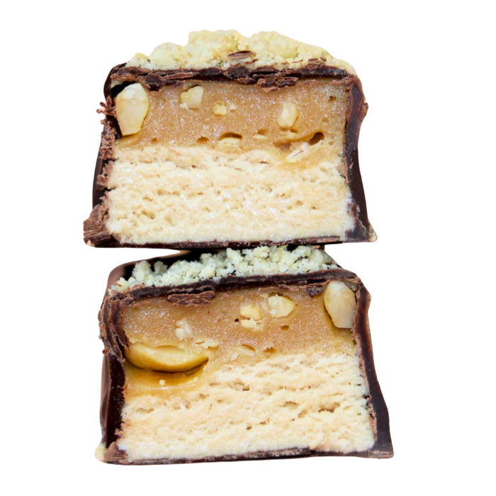Crumble Charms Salted Peanut Caramello bars a Wicked NRG