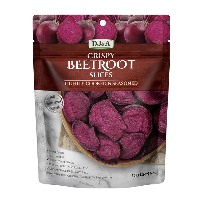 DJ&A Crispy Beetroot Slices 35 g Wicked NRG