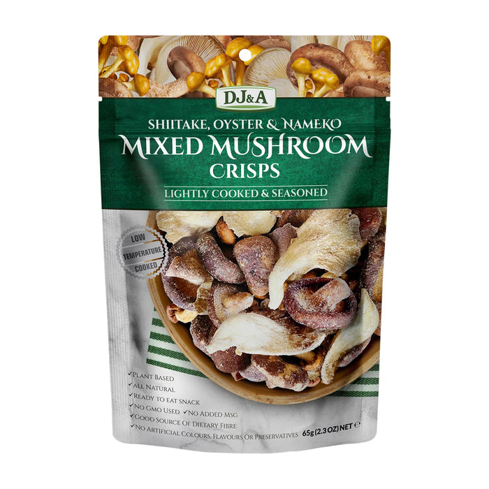 DJ&A Mixed Mushroom Crisps 65g Wicked NRG