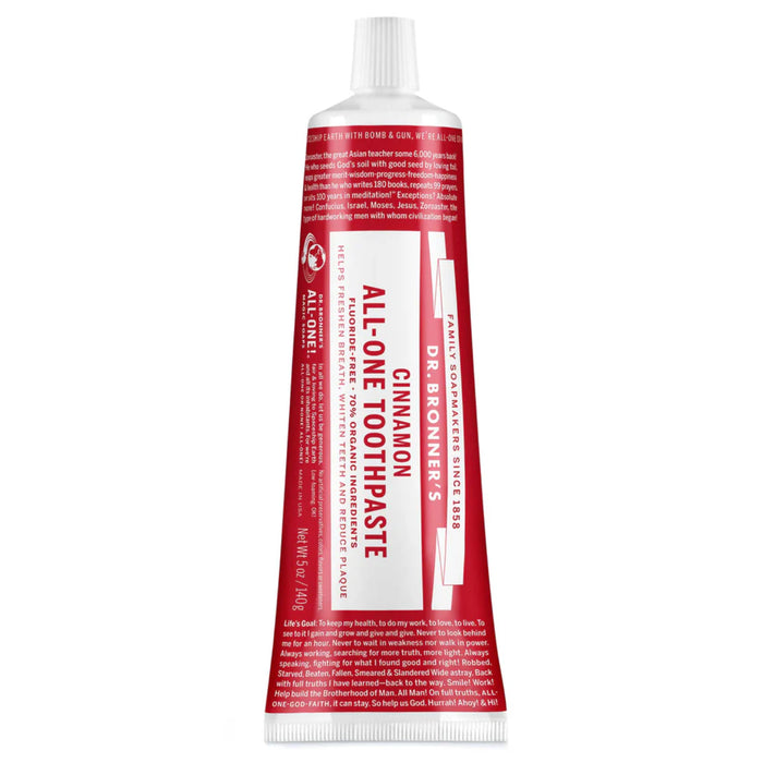 Dr. Bronner's All-One Toothpaste Cinnamon 140g Wicked NRG