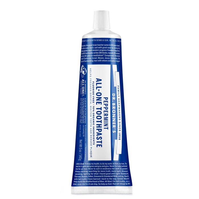 Dr. Bronner's All-One Toothpaste Peppermint 140g Wicked NRG
