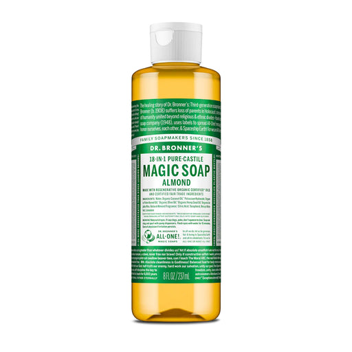 Dr. Bronner's Pure-Castile Magic Soap Liquid Almond 237ml Wicked NRG