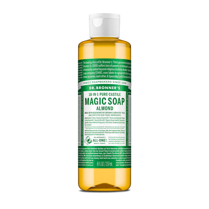 Dr. Bronner's Pure-Castile Magic Soap Liquid Almond 237ml Wicked NRG
