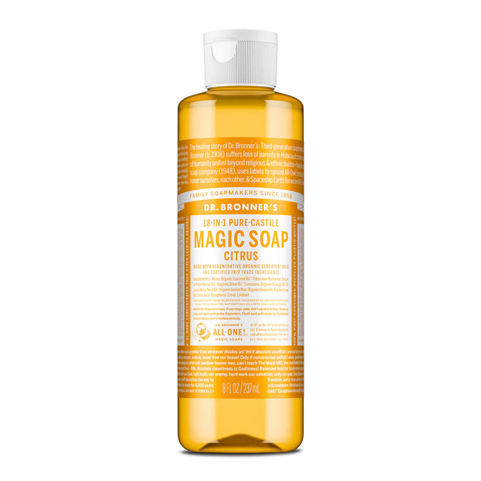 Dr. Bronner's Pure-Castile Magic Soap Liquid Citrus 237ml Wicked NRG