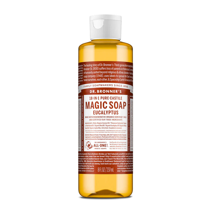 Dr. Bronner's Pure-Castile Magic Soap Liquid Eucalyptus 237ml Wicked NRG