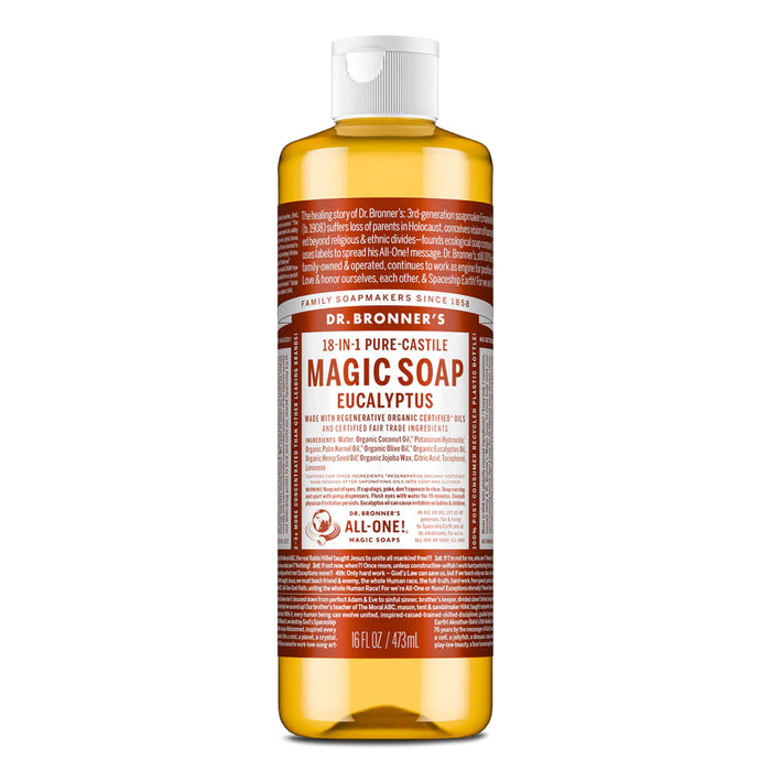 Dr. Bronner's Pure-Castile Magic Soap Liquid Eucalyptus 473ml Wicked NRG