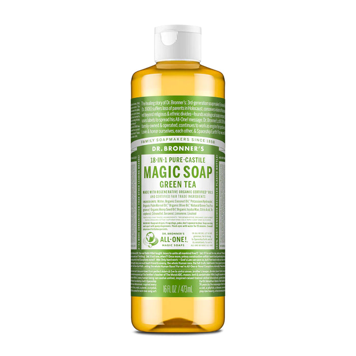 Dr. Bronner's Pure-Castile Magic Soap Liquid Green Tea 473ml Wicked NRG
