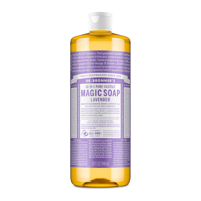 Dr. Bronner's Pure-Castile Magic Soap Liquid Lavender 946ml Wicked NRG