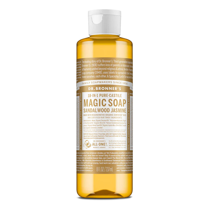 Dr. Bronner's Pure-Castile Magic Soap Liquid Sandalwood Jasmine 237ml Wicked NRG