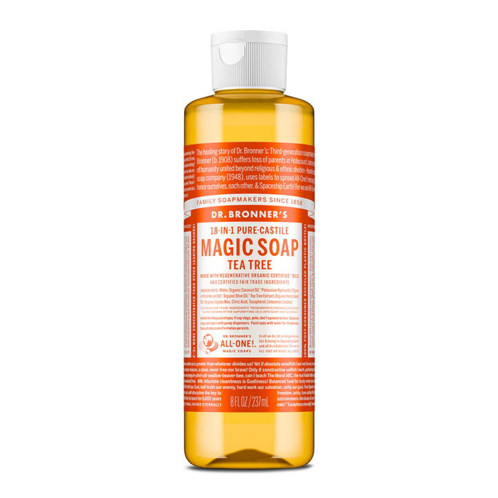 Dr. Bronner's Pure-Castile Magic Soap Liquid Tea Tree 237ml Wicked NRG
