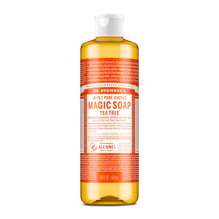 Dr. Bronner's Pure-Castile Magic Soap Liquid Tea Tree 473ml Wicked NRG