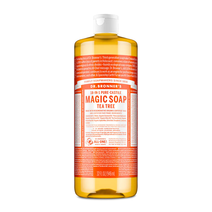 Dr. Bronner's Pure-Castile Magic Soap Liquid Tea Tree 946ml Wicked NRG