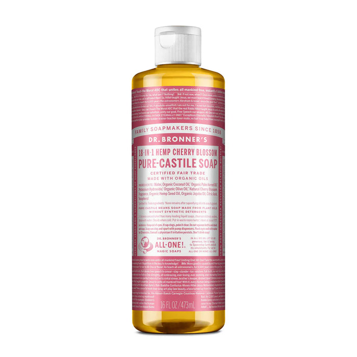 Dr. Bronner's Pure-Castile Magic Soap Liquid Cherry Blossom 473ml Wicked NRG