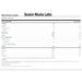 Dymatize ISO 100 Dunkin Mocha Latte 660g 20 Serves Nutritional Panel Wicked NRG