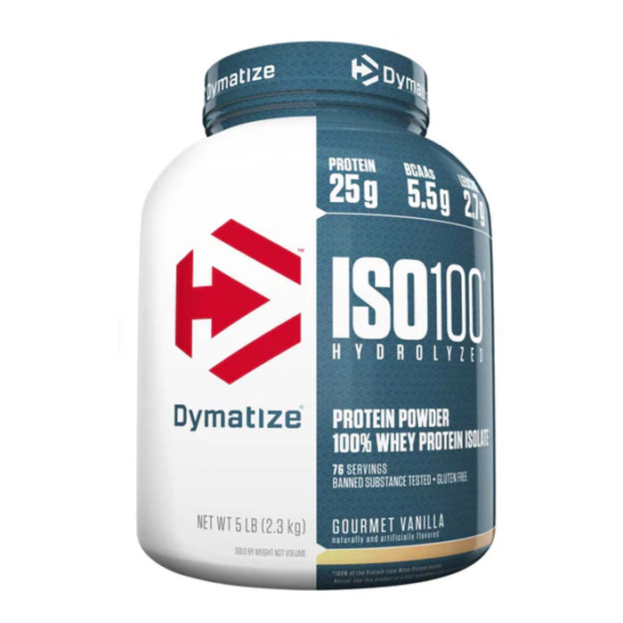 Dymatize ISO 100 Gourmet Vanilla 5lb 2.3kg 71 Serves Wicked NRG