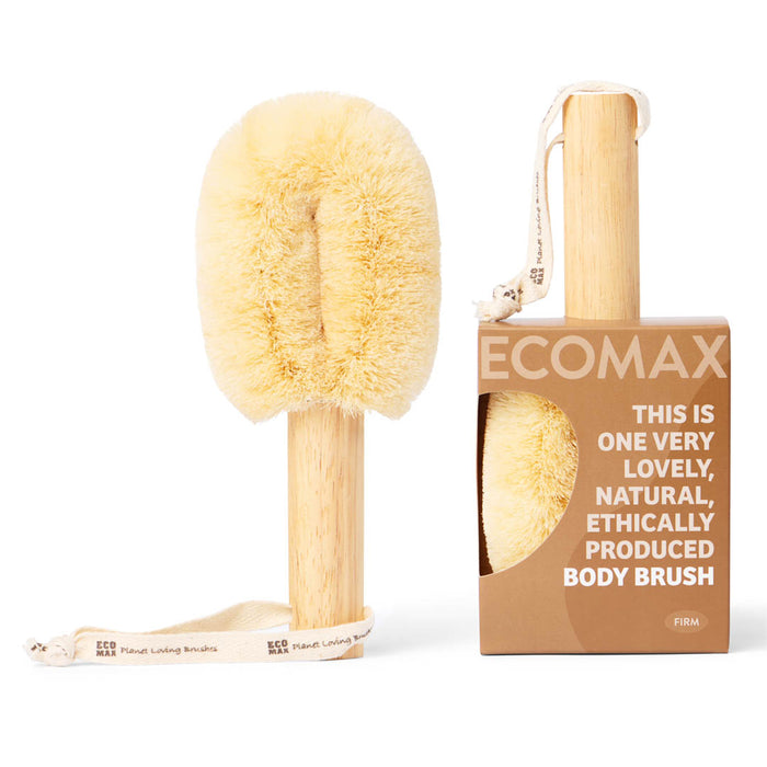 ECOMAX Black Spa Body Brush Firm Natural Wicked NRG