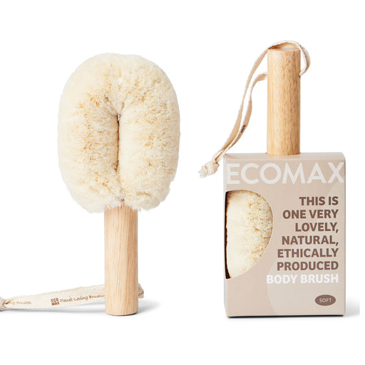 ECOMAX Spa Soft Jute Body Brush - White Wicked NRG