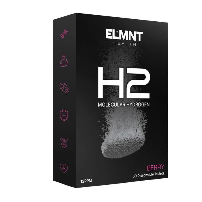 ELMNT Health H2 Molecular Hydrogen Water Tablets Berry 30pk Wicked NRG