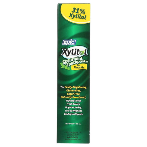 EPIC Epic Xylitol Toothpaste Spearmint with Fluoride 4.9oz a Wicked NRG