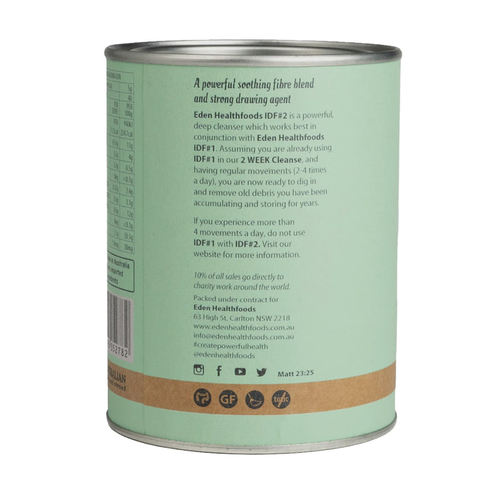 Eden Health Foods, IDF#2 Gut D-tox, 200g, Directions, Wicked NRG