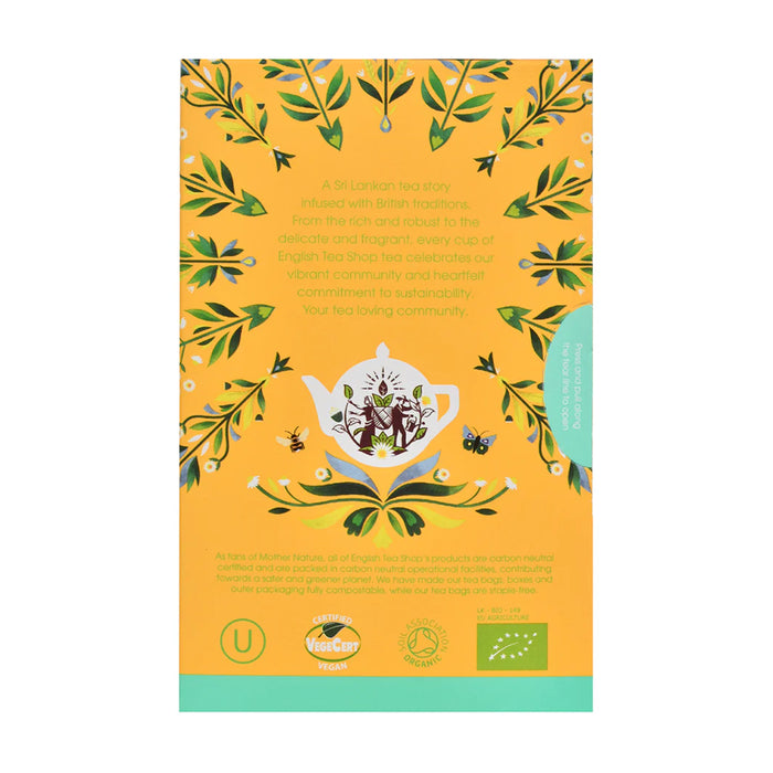 English Tea Shop Organic Chamomile - 20 Tea Bags Ingredients Wicked NRG