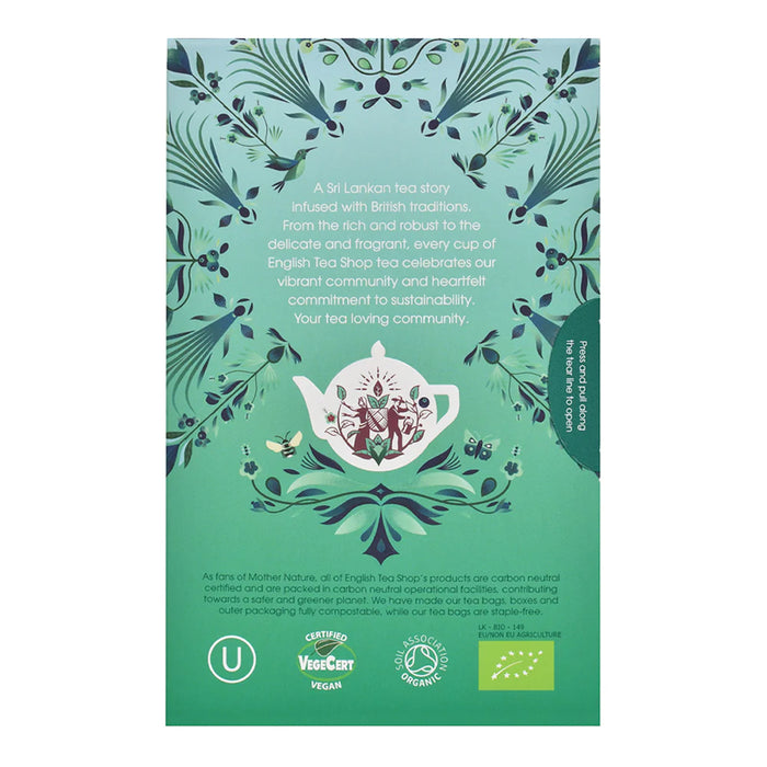 English Tea Shop Organic Cranberry, Hibiscus & Rosehip - 20 Tea Sachets c Wicked NRG