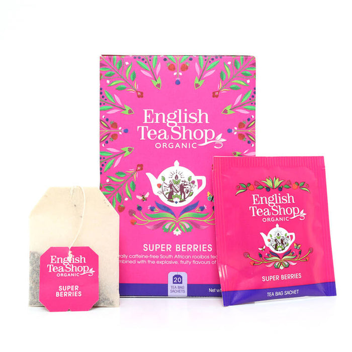 English Tea Shop Organic Super Berries  20 Teabags Wicked NRG