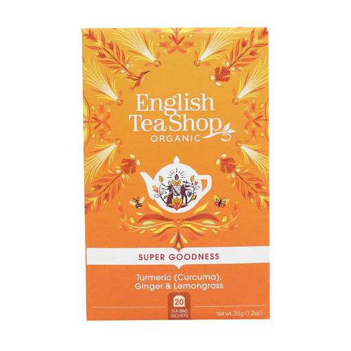 English Tea Shop Organic Turmeric, Ginger & Lemongrass - 20 Tea Sachets Wicked NRG