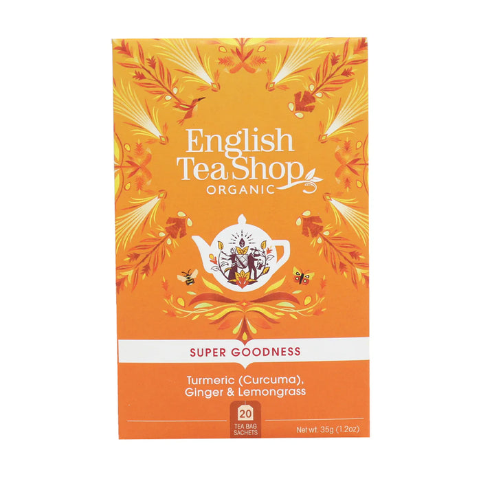 English Tea Shop Organic Turmeric, Ginger & Lemongrass - 20 Tea Sachets Wicked NRG