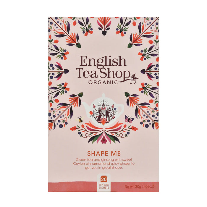 English Tea Shop Shape Me Organic Tea 20 Teabags Wicked NRG