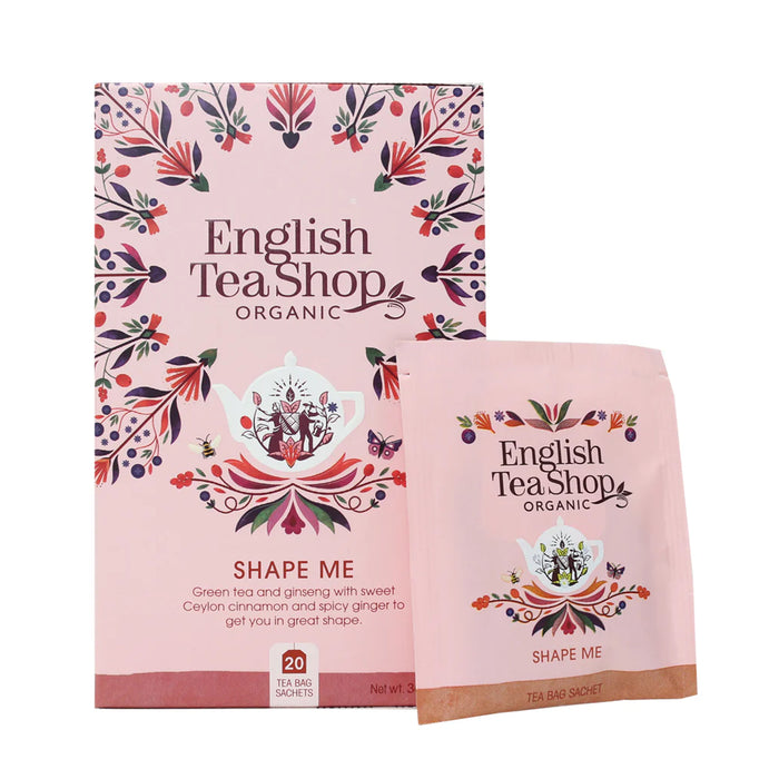 English Tea Shop Shape Me Organic Tea 20 Teabags Wicked NRG