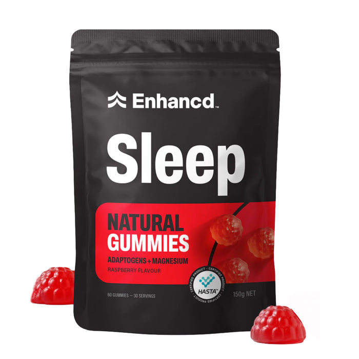 Enhancd Sleep Gummies Raspberry,  60 gummies, Wicked NRG