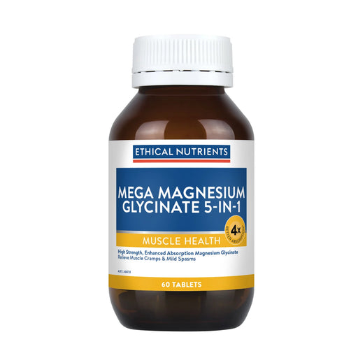 Ethical Nutrients Mega Magnesium Glycinate 5-in-1 60 Tablets Wicked NRG 