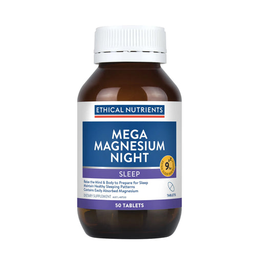 Ethical Nutrients Mega Magnesium Night 50 tablets, Wicked NRG