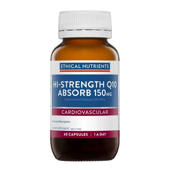 Ethical Nutrients Hi-Strength CoQ10 Absorb 150mg 60 Caps, Packaging,Wicked NRG