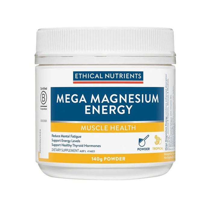 Ethical Nutrients Mega Magnesium Energy 140g Ingredients Wicked NRG