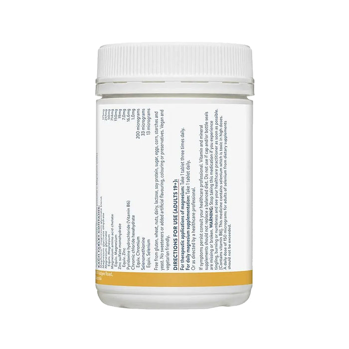 Ethical Nutrients Mega Magnesium Glycinate 5-in-1 Nutritional Panel  Tablets Wicked NRG 
